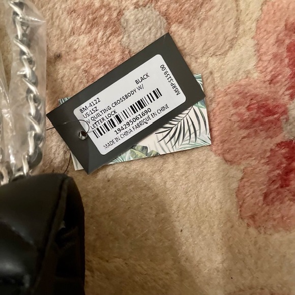 Badgley Mishka black vegan leather crossbody bag. NWT - Picture 9 of 9